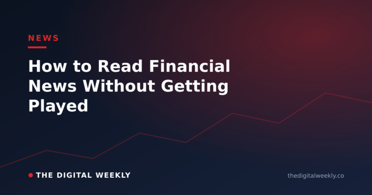 How to Read Financial News Without Getting Played — The Digital Weekly